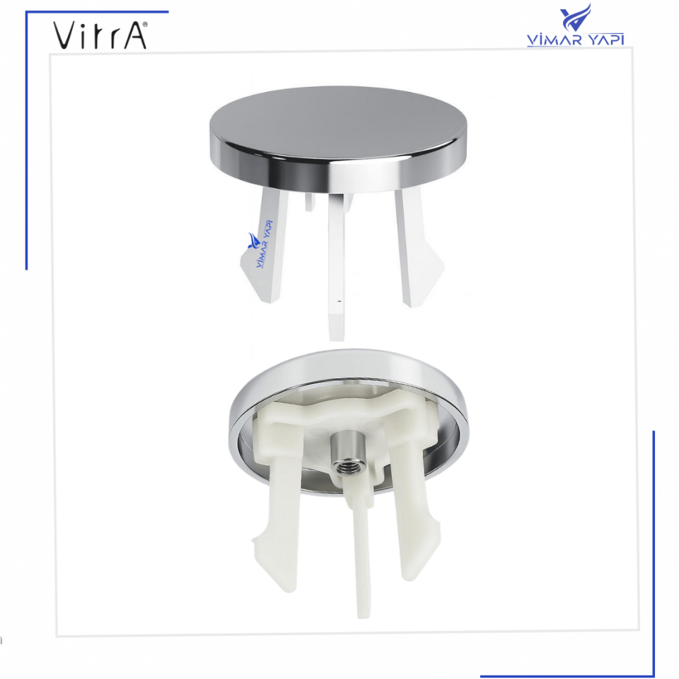 A45166 Üç Lavabo TaşmaYüzüğü Krom Kaplama