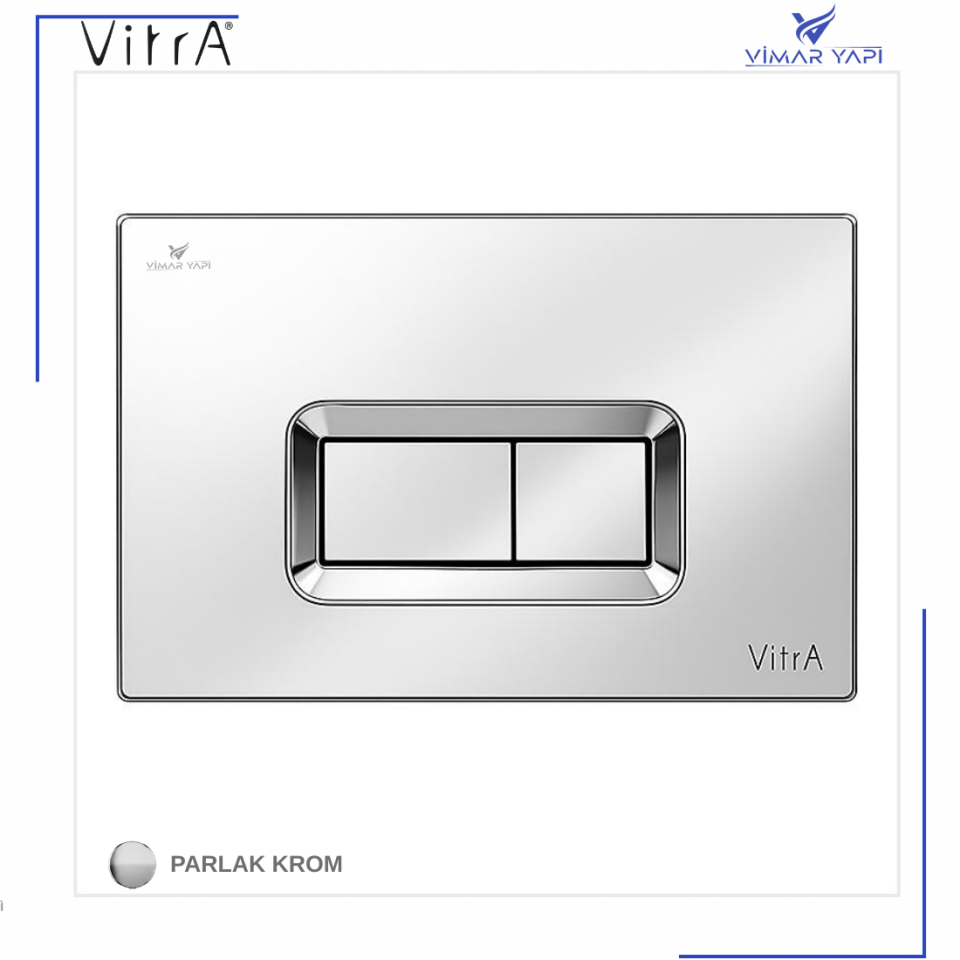 711-8080 Loop R Kumanda Paneli-Parlak.Krom (711 Rez Uyumlu)