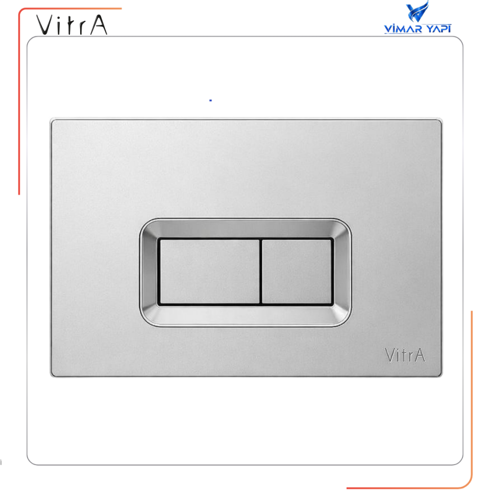 711-8085 Loop R Kumanda Paneli-Mat.Krom (711 Rez Uyumlu)