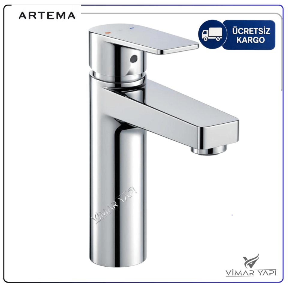 A42938 Artema Flow Square Lavabo Bataryası