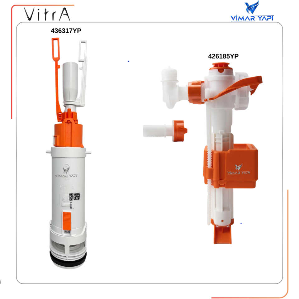 436317YP+426185YP Gömme Rezervuar Iç Takım Seti