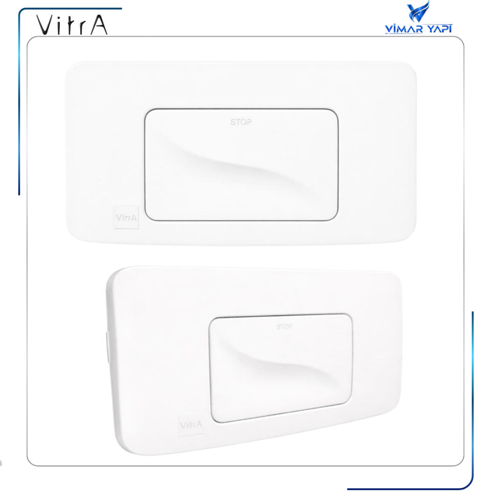 426238YP VitrA Kumanda Panel Beyaz Ön Kısım