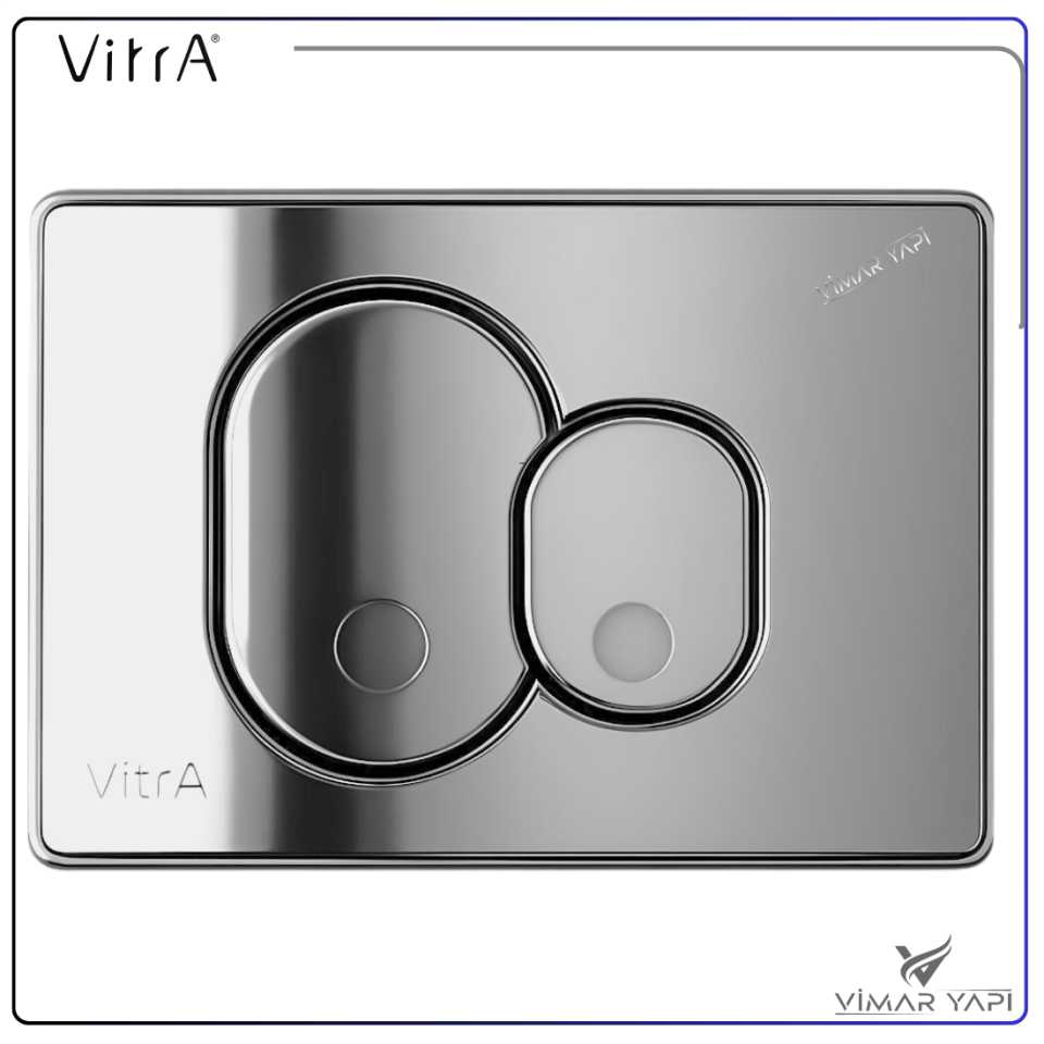 711-1080 Kumanda Paneli Parlak Krom Tam set