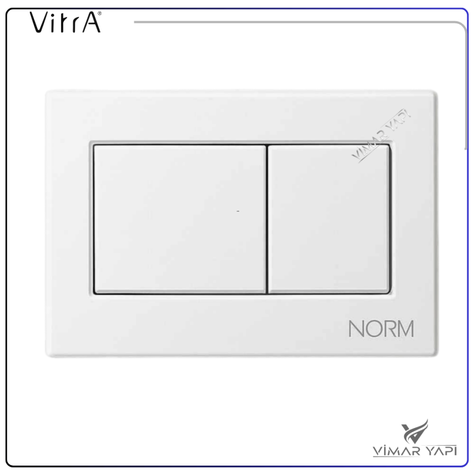 437011YP VitrA Kumanda Panel Beyaz (Norm)Ön kısım.