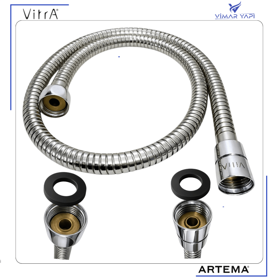 A3246201YP Kolon Duş Gr. Spiral R1/2 L=80CM (ADRAGON) Kenetli