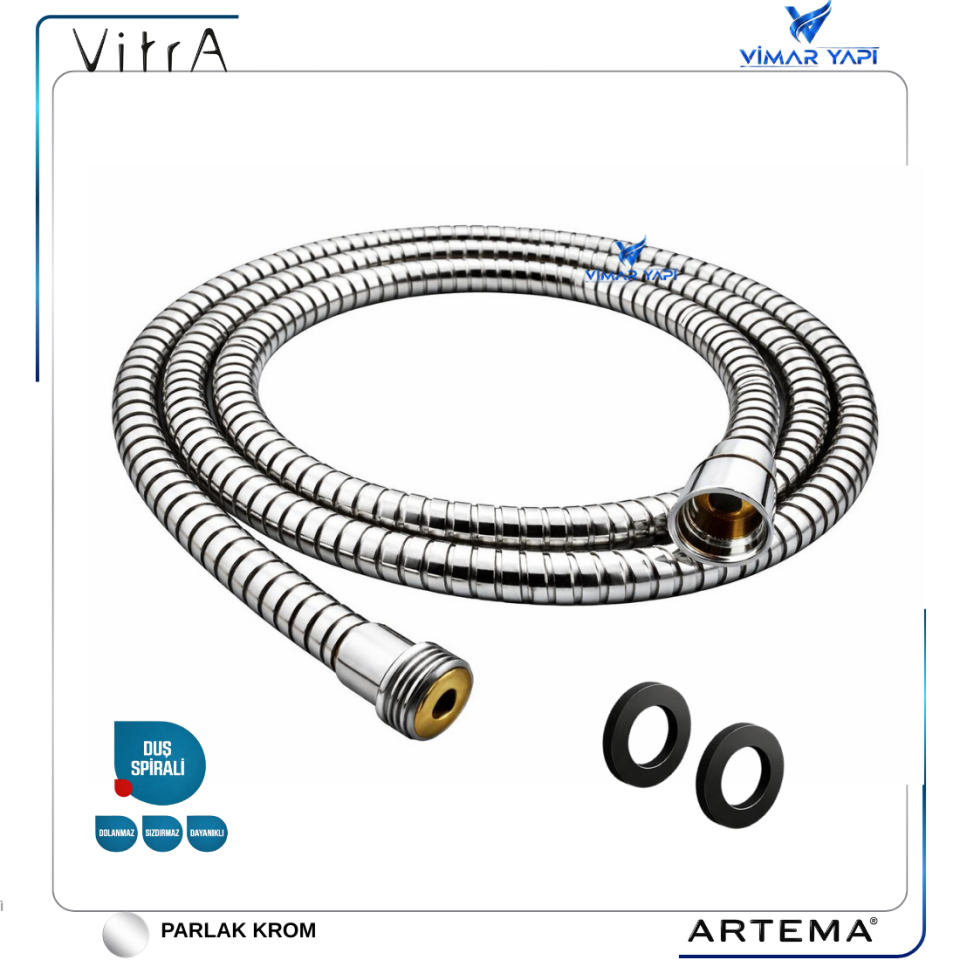 A3036901YP ARTEMA Gr. Spiral G1/2 - G1/2 Küvet Bat İçin