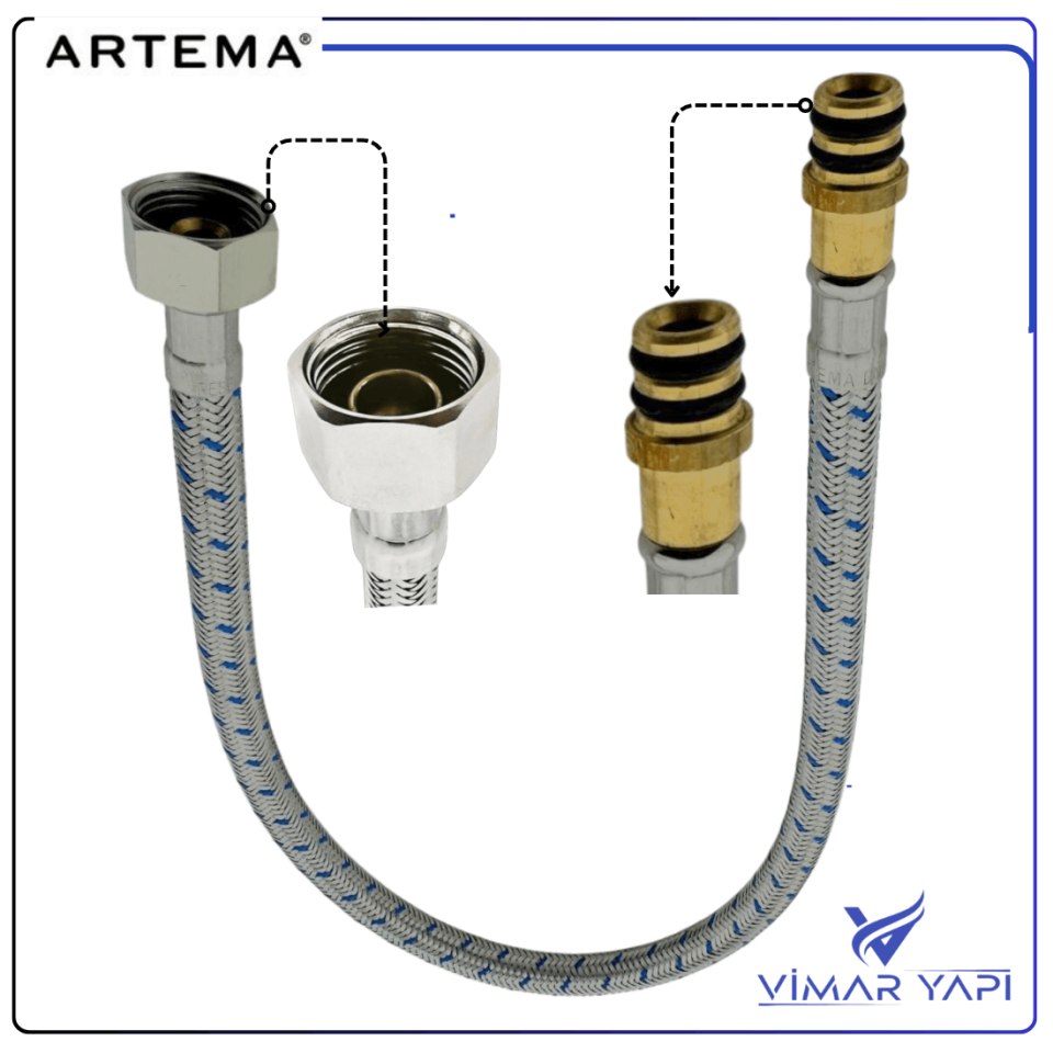 A3343502YP Flex Hortum Q105xG3/8 L500 DN6