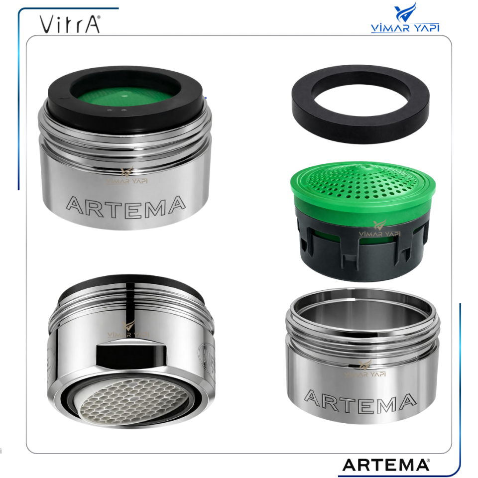 A3262201YP Perlatör. M24X1-Z Neoperl İçten Mafsallı