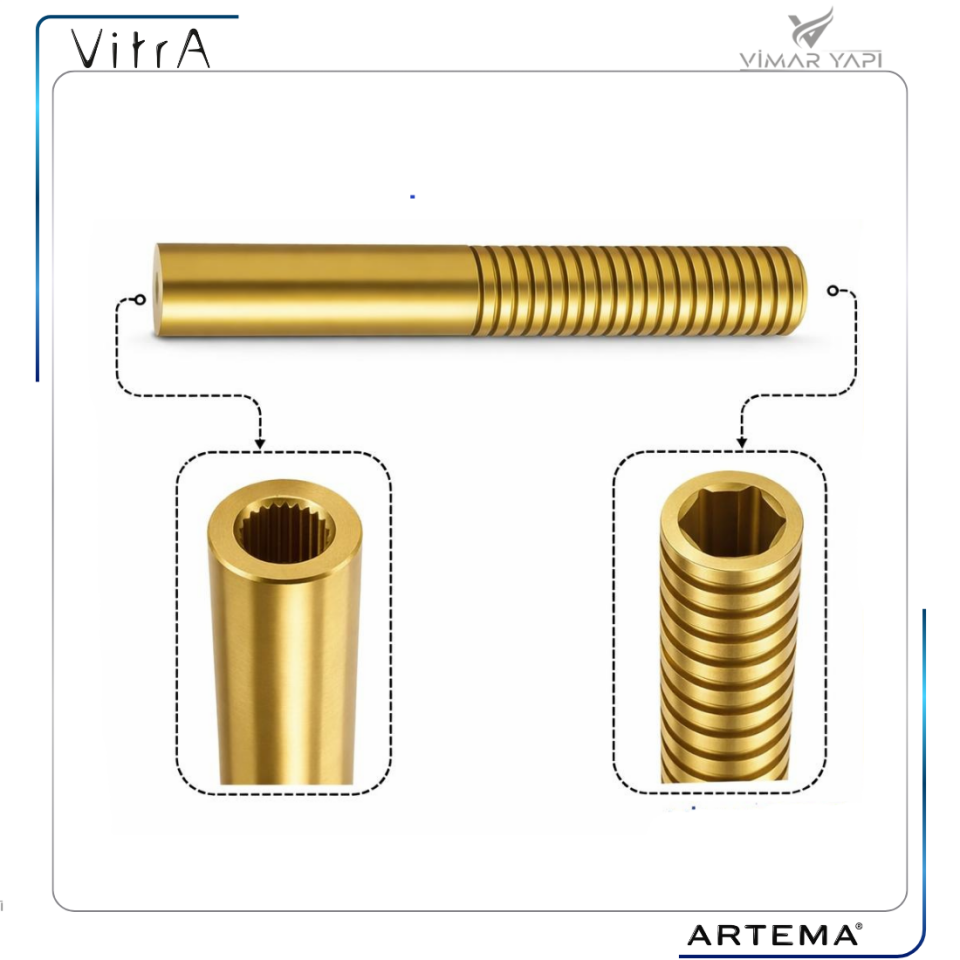A2584040YP ARTEMA Stop valf uzatma sarı İç