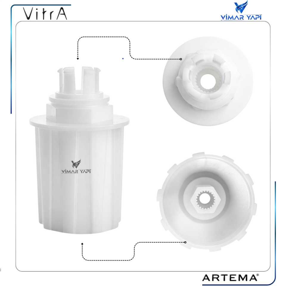 A33420YP  Ankastre Taharet Stop Valf Adaptörü