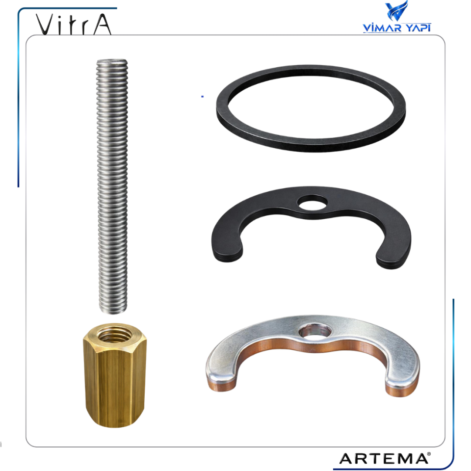 A31727YP Gr Tes.Saplaması+Plakası/M8 L=90