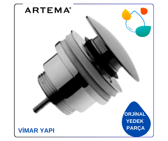Artema A45149 Basmalı Yuvarlak Lavobo Süzgeçi