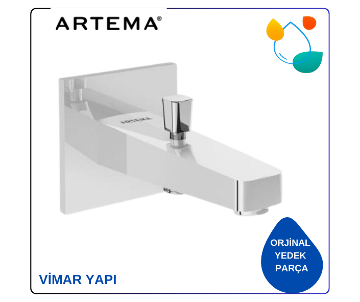 A42740 Root Square Çıkış Ucu Duş Kumandalı