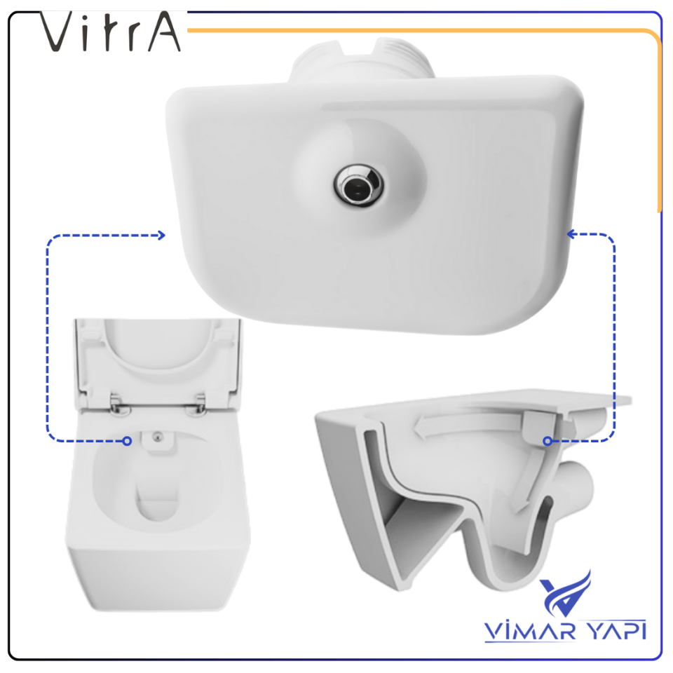 325230YP1TE  VitrA Rim-ex Taharet Rozet Seti