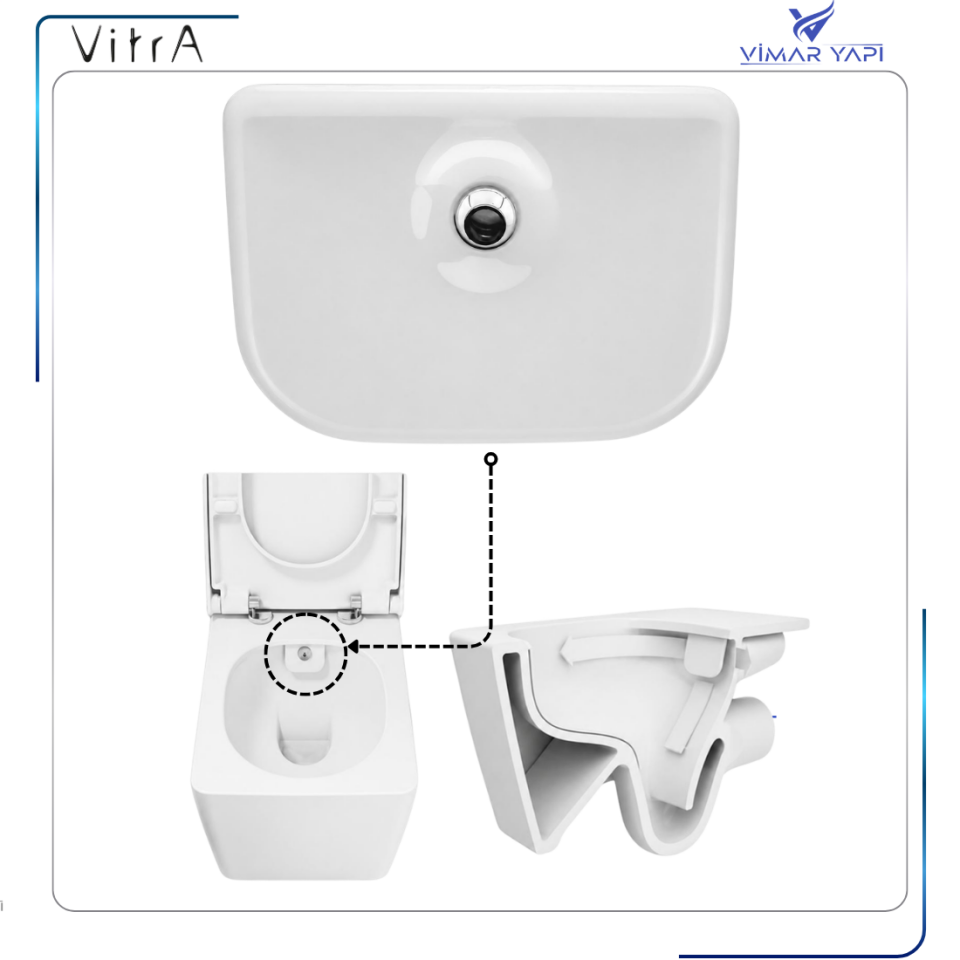 325230YP1TE VitrA Rim-ex Taharet Rozet Seti