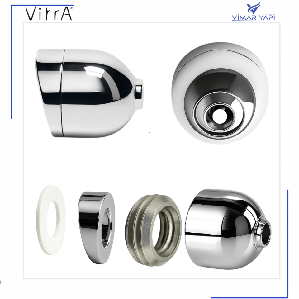 311463YP1TE VitrA-TaharetUcu FıskiyeAyarlı Krom (TK17°)