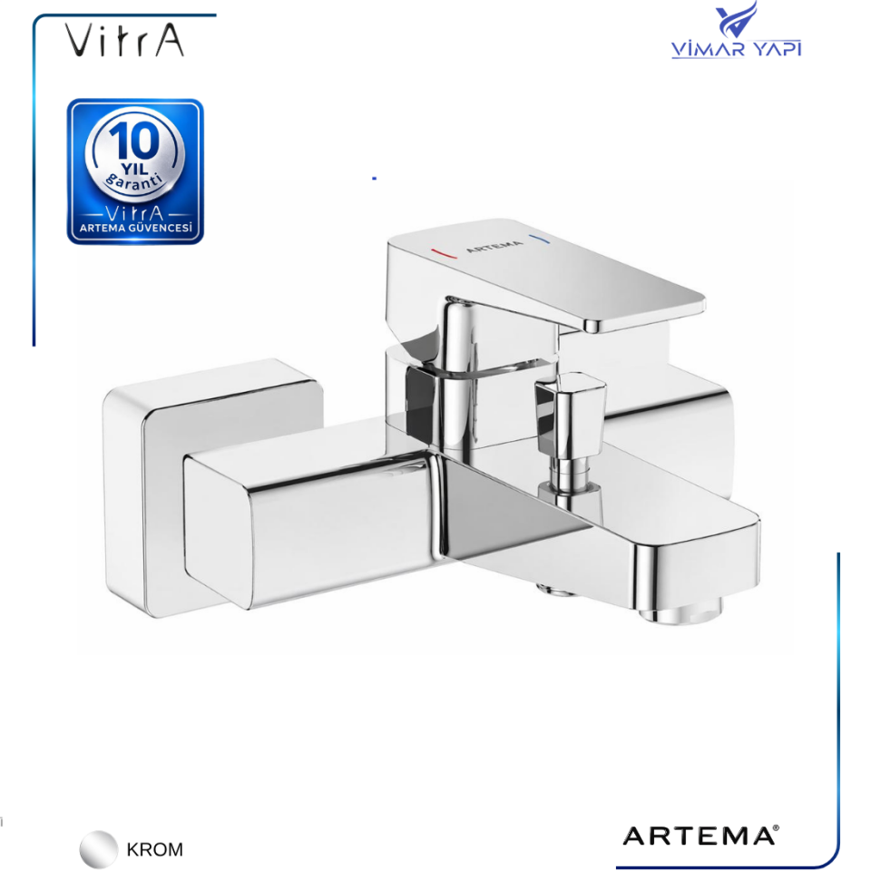 A42737 Root Square Banyo.Bat. krom