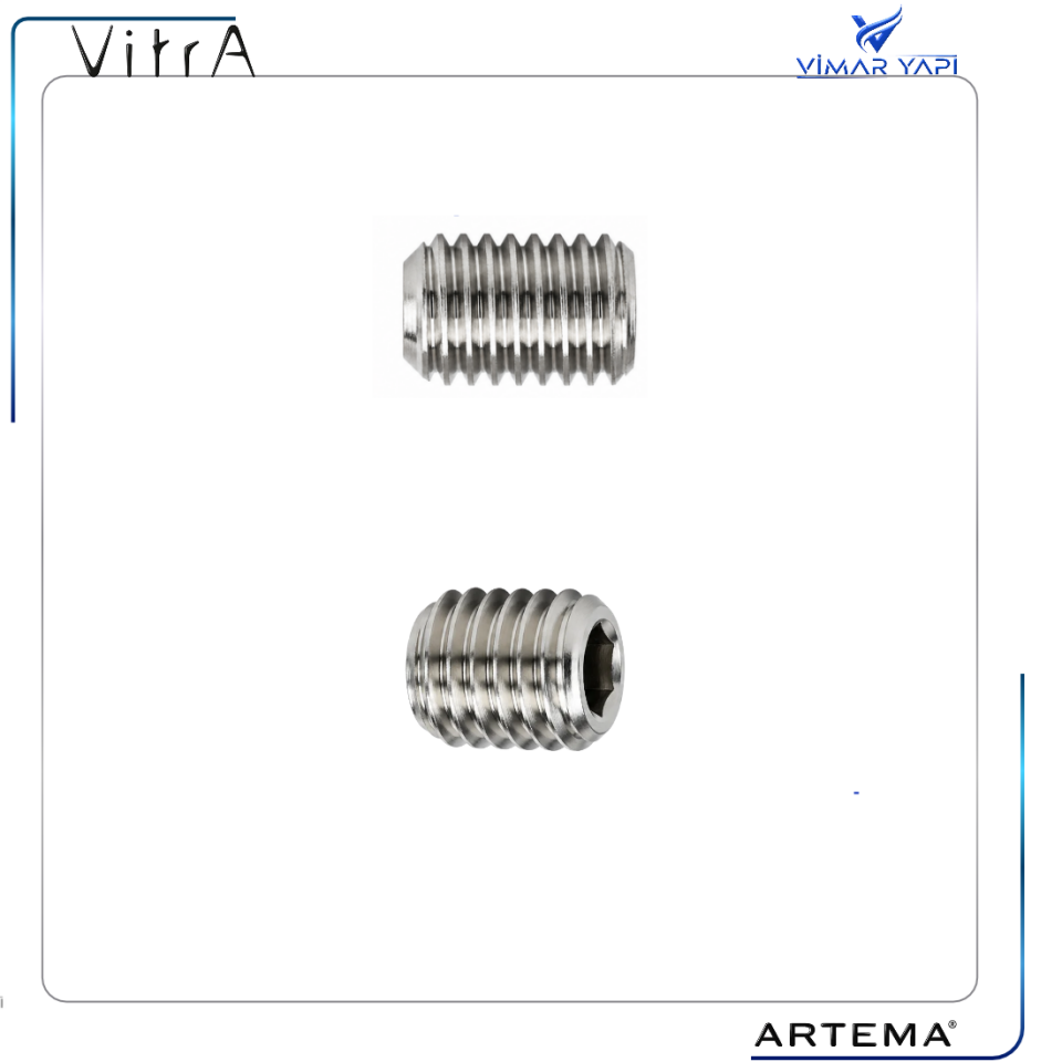 A23774YP Vida M3x4 ISO 4029 DIN 916 Setskur